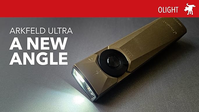 ╲*╱様 【美品】Olight Arkfeld Ultra（オリーブグリーン／O OLIGHT Arkfeld Ultra 1400 Lumens EDC Flat Flashlight